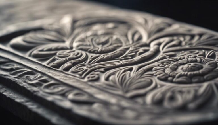 carving designs into stone