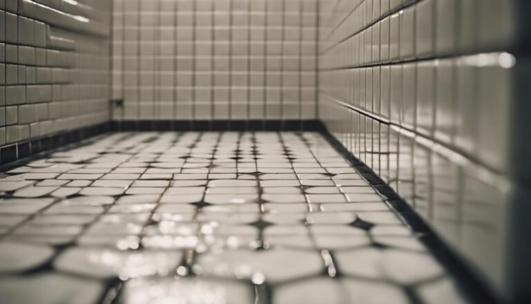 clean bathroom grout regularly