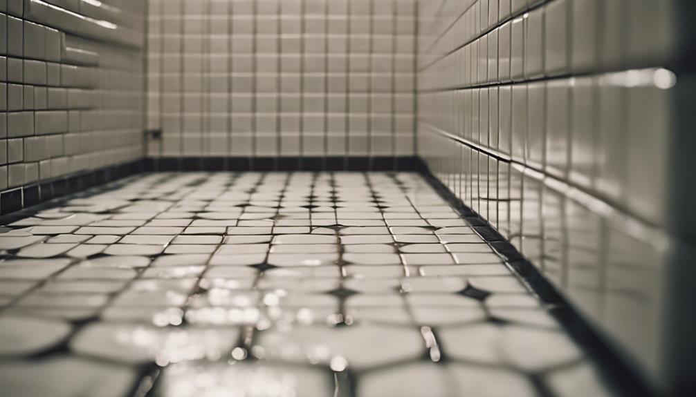clean bathroom grout regularly