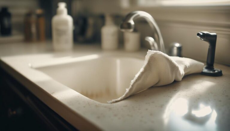 maintaining white cabinet cleanliness