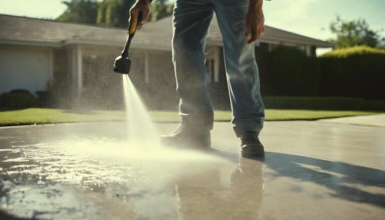 pressure washing driveway time