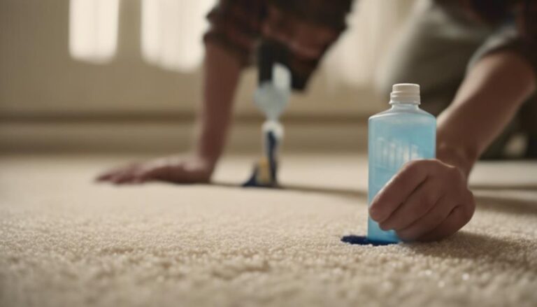 removing glue from carpet