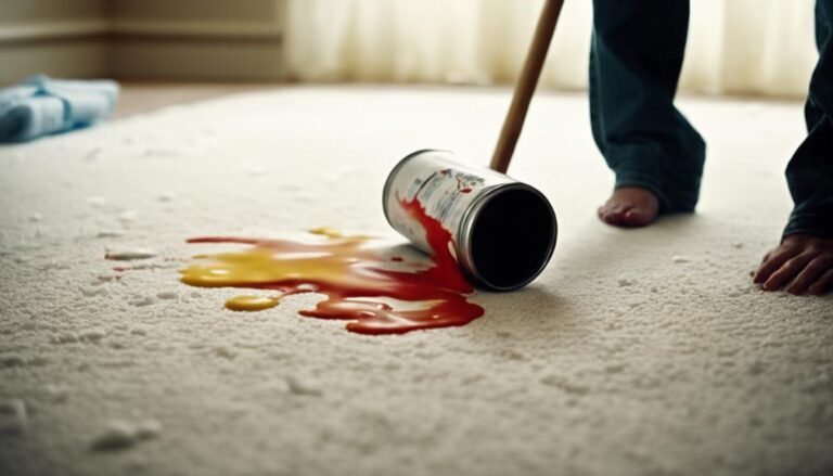 removing paint from carpet